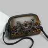 sac à main vintage avec motif embossé pour femme petit sac bandoulière et Épaule