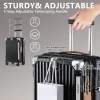 joyway bagage à main 20 pouces avec porte gobelet et port usb, capacité extensible à 25%, valise intelligente avec roues antidérapantes