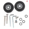 roue à vis de remplacement pour valise, 40/43/45/50/54mm, essieux durables, coulissants, flexibles