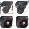 roues de remplacement universelles en plastique pour valise, pour tout sac, boîte à bagages, 1 paire
