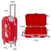 accessoires de poupée valise imprimé animal de dessin animé adapté aux poupées américaines de 18 pouces 43cm bébé reborn poupée vêtements de rangement, cadeau de jouet pour enfant