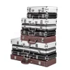 boîtier pour jetons de casino texas poker, en aluminium, argent, noir, boîte de haute qualité, capacité de 100 à 500 pièces