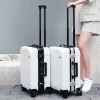 bagage de voyage tendance de la mode valise de 24 pouces cadre en aluminium boîtier de chariot pour hommes et femmes petite valise de cabine de 20 pouces