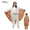 xxl costume 180 200cm animal écureuil volant polaire femme onesie hiver dessin animé cosplay pyjama kigurumi adulte unisexe