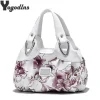 Sac à main de luxe en cuir PU pour femmes, Design floral, poignée supérieure, sacs à bandoulière, sacoche, fourre-tout