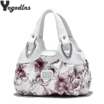 Sac à main de luxe en cuir PU pour femmes, Design floral, poignée supérieure, sacs à bandoulière, sacoche, fourre-tout