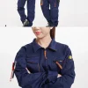 combinaisons à manches longues pour hommes et femmes, uniformes de travail décontractés, vêtements de travail trempés pour hushand, grande taille, 4xl, 5xl