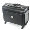 Bagages à roulettes 16/19 pouces pour hommes et femmes, bagages de bord, cabine de capitaine, valise de voyage d&rsquo;affaires en pu