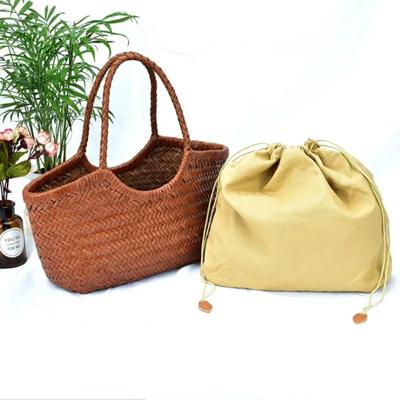 cuir véritable de créateur tricoté à la main élégant poignée femme fourre tout vintage sac à main femme peau de vache dame grand sac à bandoulière