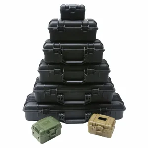 Boîte à outils pour instruments de sécurité, boîte à outils de protection étanche et antichoc, mallette à outils scellée, valise résistante aux chocs avec éponge