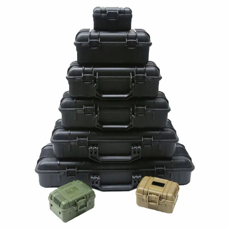 Boîte à outils pour instruments de sécurité, boîte à outils de protection étanche et antichoc, mallette à outils scellée, valise résistante aux chocs avec éponge Boîte à outils pour instruments de sécurité, boîte à outils de protection étanche et antichoc, mallette à outils scellée, valise résistante aux chocs avec éponge