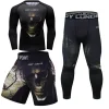 ensemble t shirt et pantalon de boxe pour homme, vêtement de sport, muay thaï, rashguard, kickboxing, jiu jitsu herb j gi