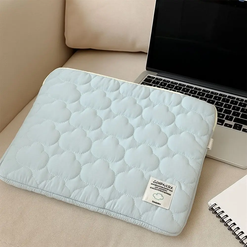sac souple pour ordinateur portable de style coréen, sac d'ordinateur portable cloud, rembourré, léger, étui de protection pour tablette, bureau