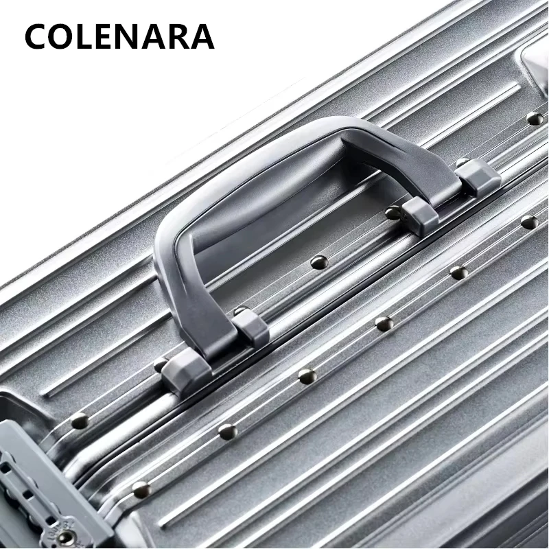 colenara valise de cabine valise à bagages de grande capacité 20 "boîte d'embarquement tout en aluminium et alliage de magnésium 24" 26 "29" bagages pour hommes