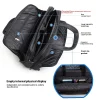 sac à main en toile de grande capacité pour homme, sacoche d'affaires, pour ordinateur portable, 14, 15.6, 17 pouces, 19