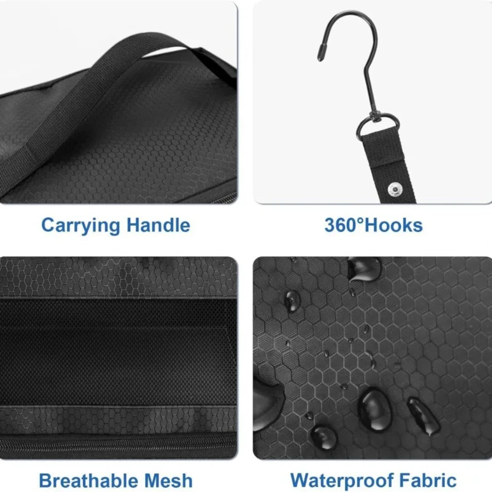 organisateur de valise, organisateur de bagages de voyage de grande capacité, étagère suspendue, emballage cube placard, sacs de rangement pliables suspendus