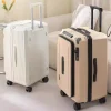 valise extensible nouvelle valise de voyage à cinq roues à grand compartiment profond à ouverture latérale de 28 pouces bagage à main épais de 20 pouces