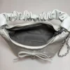sac plissé à nœud élégant et tendance, sac à bandoulière avec rubans à sangle réglable, sac à main polyvalent à fermeture éclair pour femmes, cadeaux