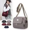 Sac à bandoulière en nylon chic et léger pour femme, mini sac à main décontracté avec plusieurs pochettes zippées pour un usage quotidien
