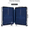 20/24/29 pouces nouvelle valise cadre en aluminium bagage roulant valise cabine à main matériel pc valise de voyage douane serrure tsa