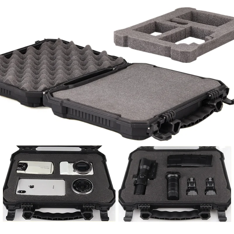 grande mallette à outils étanche, étui rigide, sac à outils avec serrure, boîte à outils multifonctionnelle, valise de rangement pour entretien ménager, robuste