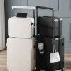 ensemble de bagages 20+14"24+14" avec usb et porte gobelet tsa lock 360 ° roues crochet de pied sur pied valise pc + abs étui de voyage pliable