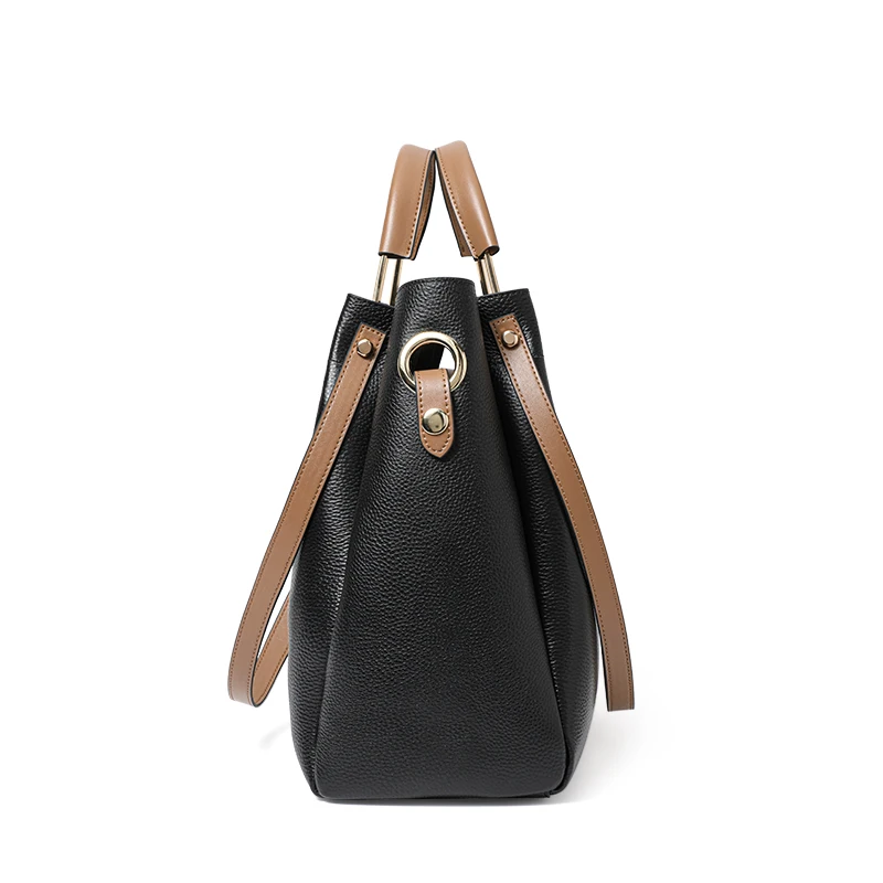 sac à main en cuir de luxe 2025, nouvelle tendance de la mode joker, sac seau de grande capacité, connaissement, épaule en bandoulière