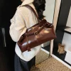sac à main hobo en cuir pu huilé, sac à bandoulière ample rétro à poignée supérieure, grands sacs de travail pour femmes, fourre tout pour filles, travail, shopping, voyage