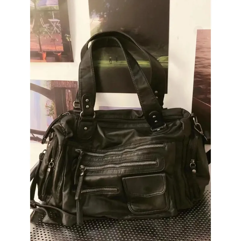 Vintage noir sacs à bandoulière sac à main femmes haute rue poche Chic Y2k sac à main femme Harajuku décontracté sacs à bandoulière 2025 Vintage noir sacs à bandoulière sac à main femmes haute rue poche Chic Y2k sac à main femme Harajuku décontracté sacs à bandoulière 2025