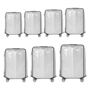 Housse de protection transparente pour valise, 18-30 pouces, protection transparente pour bagages de voyage, boîtier de chariot étanche pour valise à roulettes