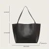 sac à main noir à la mode, grande capacité, léger et facile à transporter, le design rétro de sac à main à bandoulière unique est à la mode
