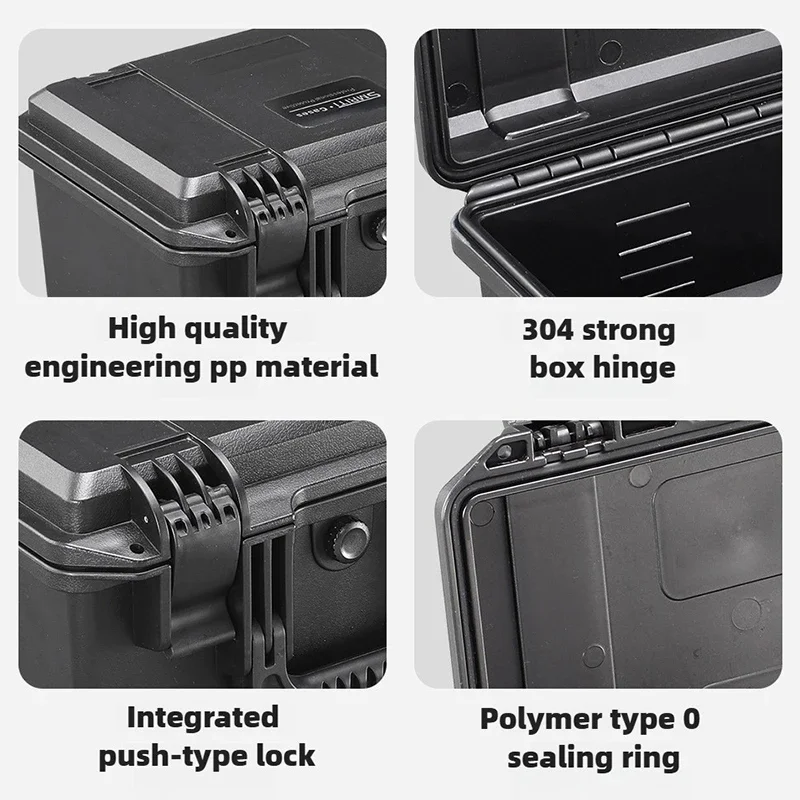 valise à outils étanche portable, boîte à outils électronique, boîte à outils sécurisée, mallette de rangement multifonctionnelle, accessoires d'outils