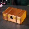 boîte de rangement en bois faite à la main avec serrure, valise vintage, coffre à bijoux de style européen, accessoires de photographie, étuis cadeaux