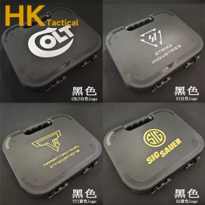 Valise à pistolet tactique ABS, boîte de transport de rangement de sécurité pour accessoires de pistolet de chasse Kublai, étui rigide de rangement de sécurité