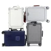 valise voyage à large poignée avec porte gobelet usb, bagages à ouverture avant, valise cabine de 20/26 pouces, sacs de voyage à main, valise à roulettes avec mot de passe, nouveau