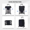housse de valise crayon shin chan, dessin animé doodle, fournitures de bagages utiles pour vacances, protection professionnelle