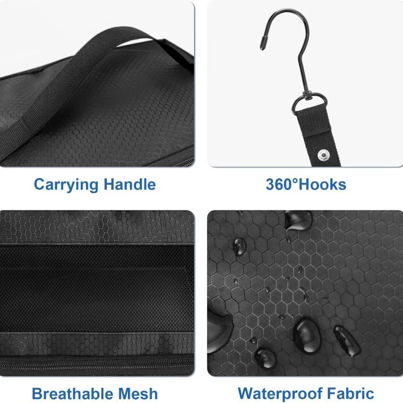 organisateur de valise, organisateur de bagages de voyage de grande capacité, étagère suspendue, emballage cube placard, sacs de rangement pliables suspendus