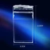 Étui à lumière laguna coloré transparent, briquet usb, mince, scellé et étanche à l'humidité, paquet de 20