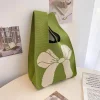 sacs à main à nœud pour femmes, sacs à main tricotés, sacs de poignet polyvalents, fourre tout à poignée supérieure, mini fourre tout rayé, sac seau pour téléphone