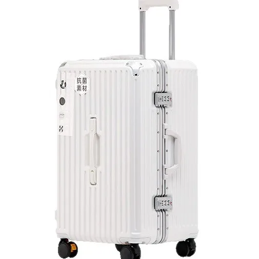 valise à poignée épaisse pour étudiants de grande capacité de 28 pouces pour filles, valise de voyage à cadre en aluminium de 26 pouces pour hommes
