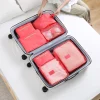 6 pièces/ensemble valise de voyage organisateur pochette étui vêtements sac de voyage ensemble bagages grande capacité tri stockage chaussures chaussettes sac