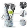 sac de voyage portable pour biberon, étui de voyage avec conception isolée, organisateur de biberon pour voyage et alimentation en plein air