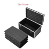 boîte à outils portable en aluminium, équipement de sécurité, boîte à outils, mallette à instruments, boîte de rangement, valise, étui résistant aux chocs avec éponge