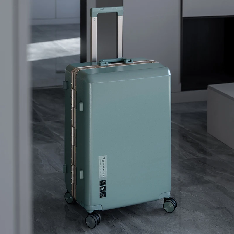 valise rouge 20 28 pouces valise de voyage multifonctionnelle cadre en aluminium résistant aux rayures boîtier de chariot pc bagage à main