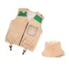 ensemble de gilet d'aventure en plein air pour enfants, jeu de rôle de cosplay, vêtements de performance d'aventurier en plein air