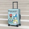 hangyodon – housse de valise de dessin animé, voyage de croisière, vol amusant, fournitures de bagages, protection