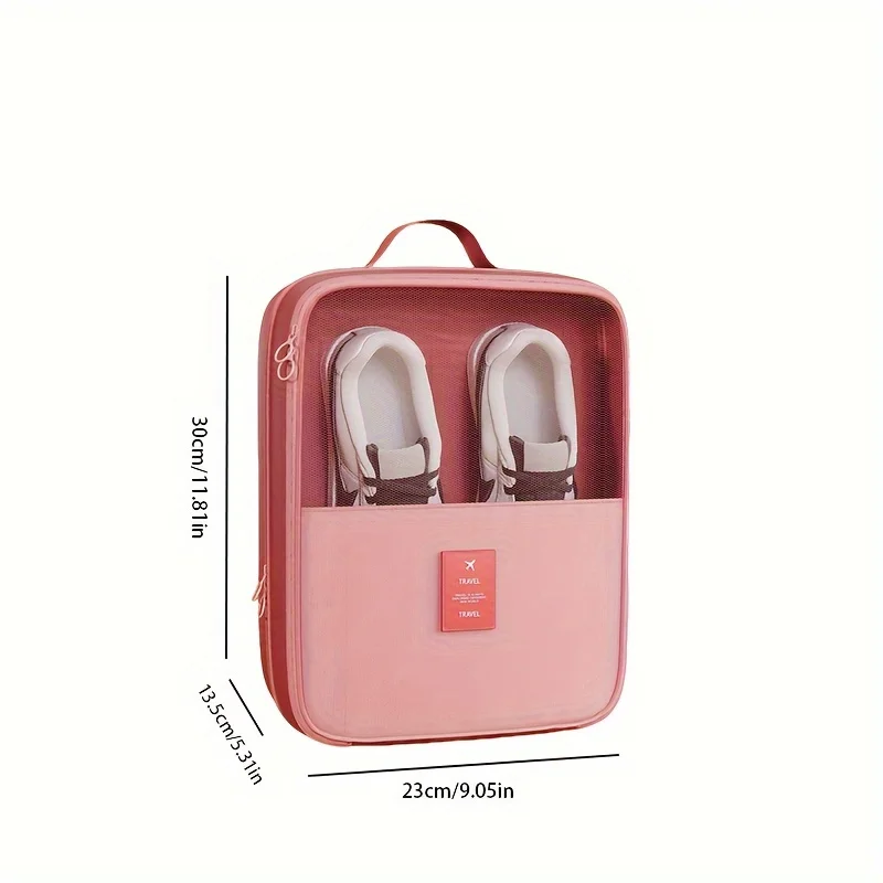 valises à 3 couches, fourre tout, sac de rangement de chaussures de voyage portable avec fermeture à glissière, sac organisateur de chaussures multifonction
