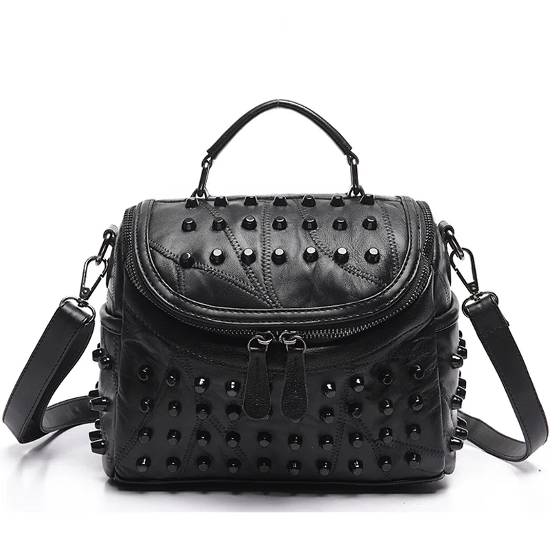 sac de luxe en cuir véritable pour femmes, sacoches en peau de mouton, sacs à main de marques célèbres de styliste, sac à bandoulière