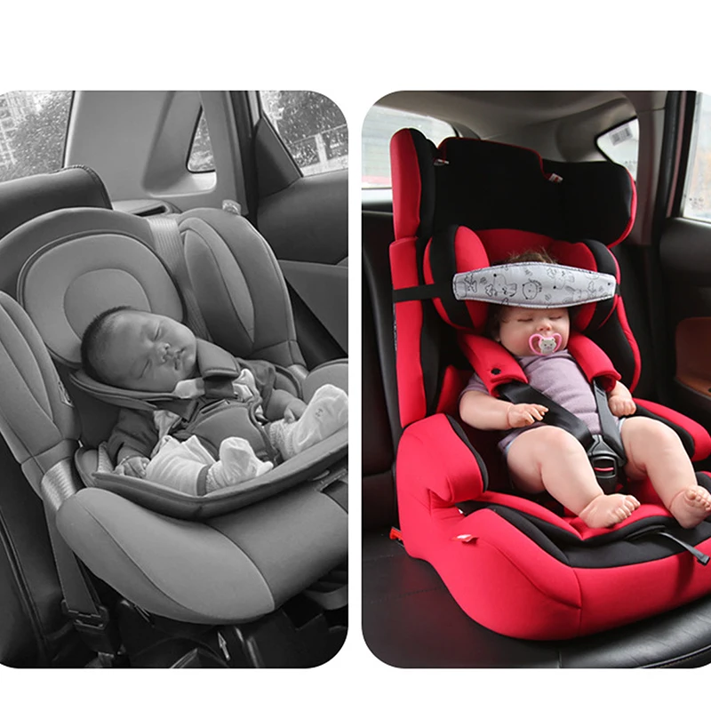 support de tête de siège de voiture pour bébé, ceinture de fixation de poussette pour enfants, parc réglable pour garçon et fille, positionneur de sommeil, oreillers de sécurité pour bébé