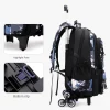 sac à dos d'école pour enfants avec roulettes sac d'école à roulettes pour garçons enfants sac à dos à roulettes sac à roulettes étudiants sac à dos bookbag